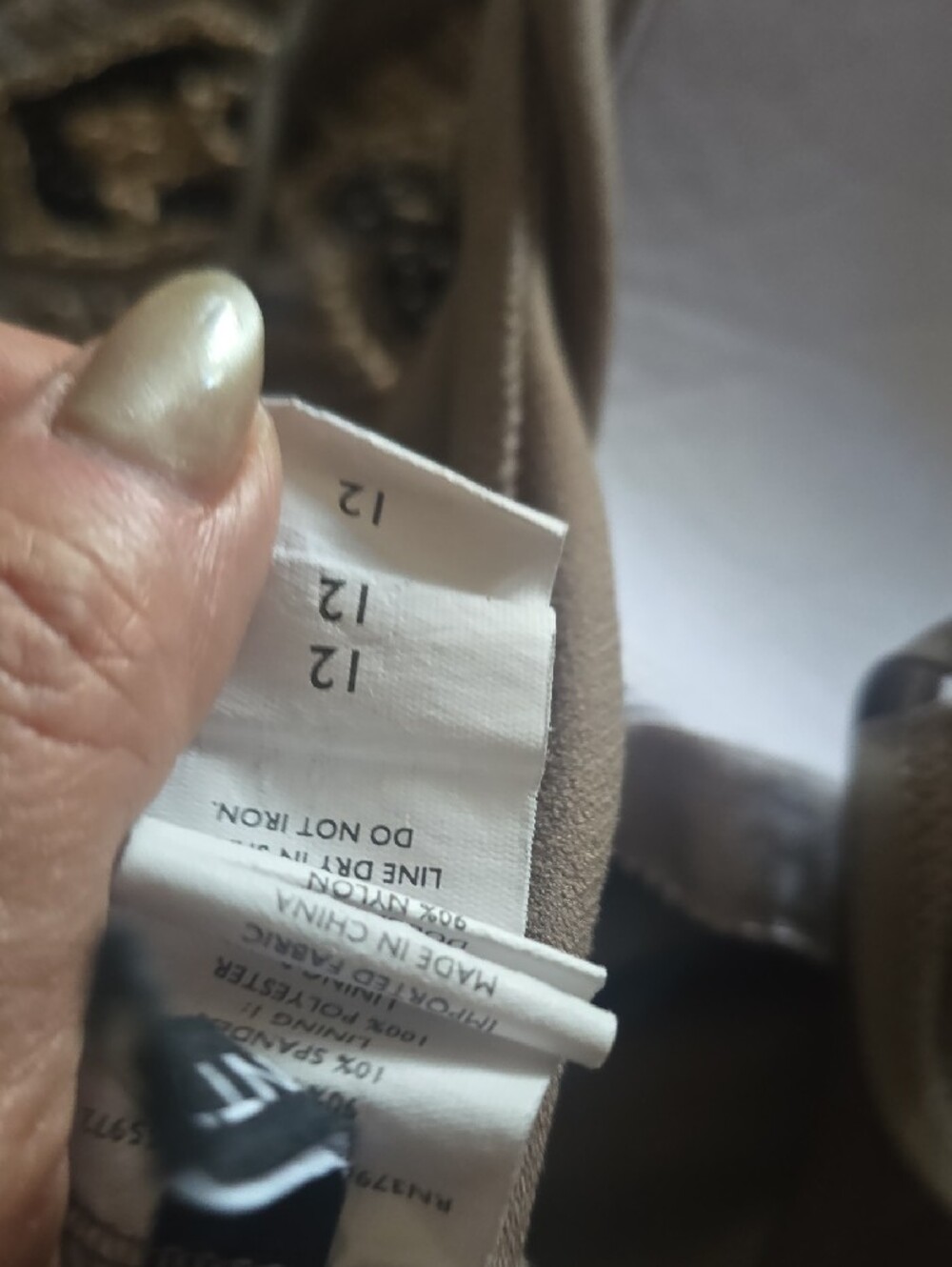 Jantzen Taupe Swim Dress with Built-In Support - Picture 6 of 6